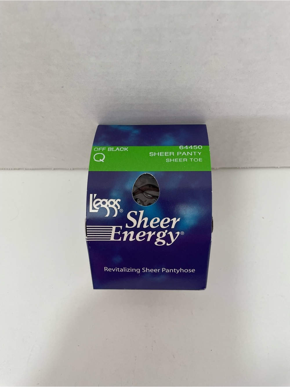 Sheer Energy Revitalizing Sheer Pantyhose - Off Black, Size Q, NIP